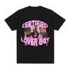 Футболка с изображением музыкального альбома Certified Lover Boy Смешная футболка с принтом-мемом Дрейка Женская хип-хоп мода Большая футболка Модная