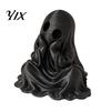 Compact Ghost Statue for Home 3D Printed Halloween Figurine, Cute Chin-Resting Spooky Desk Decor, Small Resin Sculpture Funny Ornament Party