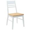 Dining Room Chairs 2 pcs White 43 x 54 x 89 cm Solid Rubberwood