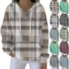 Women's Fashion Casual Hooded Loose Printed Long Sleeve Sweatshirt