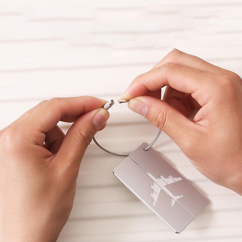 Aluminum Alloy Luggage Tag - Durable Metal Suitcase and Baggage ID Tag