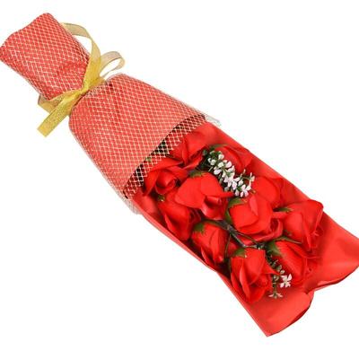 Букет из 11 цветов мыла Yajie с маленькой коробкой-короной