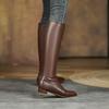 Krazing Pot Осенне-зимняя обувь из коровьего спилка на низком каблуке, сапоги для верховой езды, квадратный нос, сохраняющие тепло, высокие сапоги на молнии