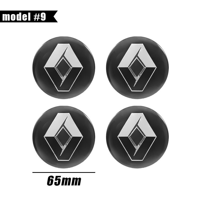 For Renault 2026 New Hub Caps 4Pcs 56mm 60mm 65mm Car Styling Wheel Center Hub Cap Badge Emblem Sticker For Renault Megane 2 Dus