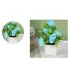 Fake Potted Plant Vibrant Color Artificial Rose Bonsai Fade-resistant Realistic Simulated Plant for Home Decoration
