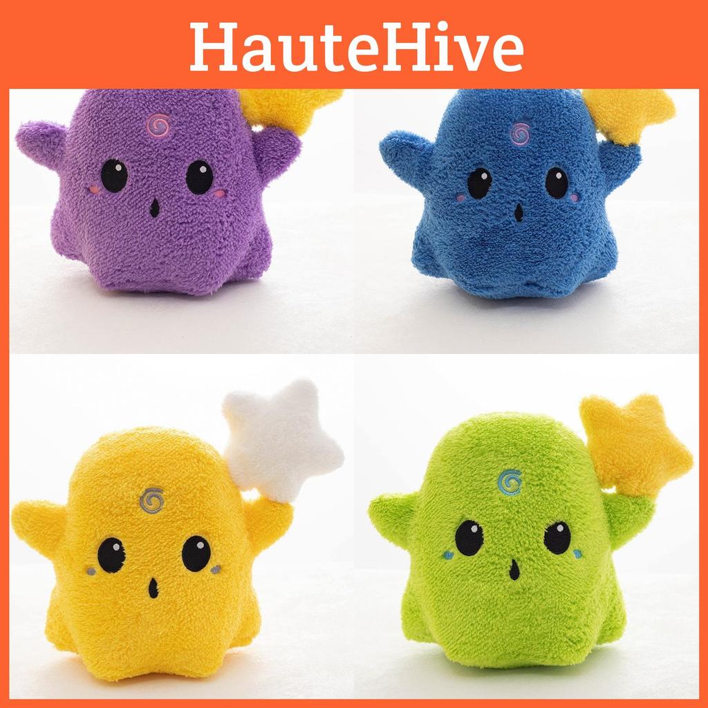 Colorful Plush Ghost Toy Cartoon Stuffed Doll Bedroom Decoration Kids Gift 20cm