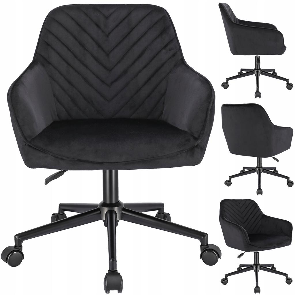 Napoli Armchair, Black, On A Black Base