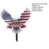 Садовый кол Звезды и полосы Орел Четвертое июля Декоративный кол для двора Американский патриотический кол для украшения заднего двора и газона