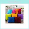 Luxurious Soft Velvet Cushion Cover Featuring Bright Color Grids Checks Design