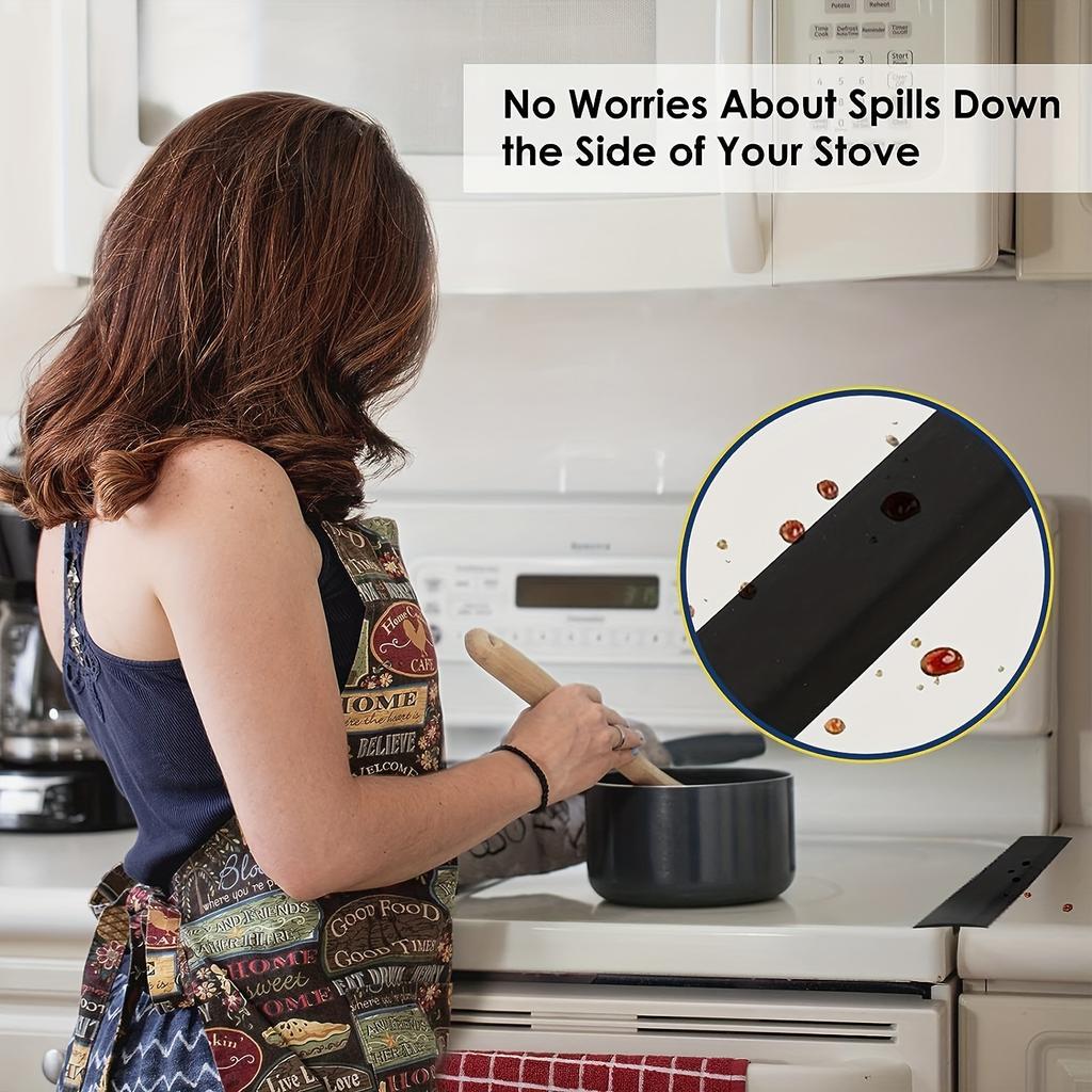Silicone stove gap strip, stove gap cover, kitchen oil-proof and anti-fouling sealing strip