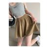 Sports Shorts Women's High Waist A Line Thin Wide Leg Skirt Small Casual Pleated Skirt Pants