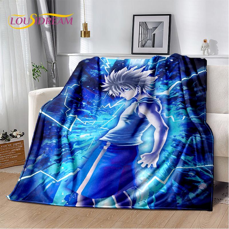 HxH Аниме Hunter×Hunter Мультфильм Мягкое Фланелевое Одеяло для Кроватей Спальни Дивана Пикника, Плед для Покрытия Наружного Отдыха Дневного Сна