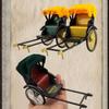 Mini Simulated Retro Rickshaw Model Metal Creative Ornament Nostalgic Old Shanghai Vintage Old Car Alloy Car Model