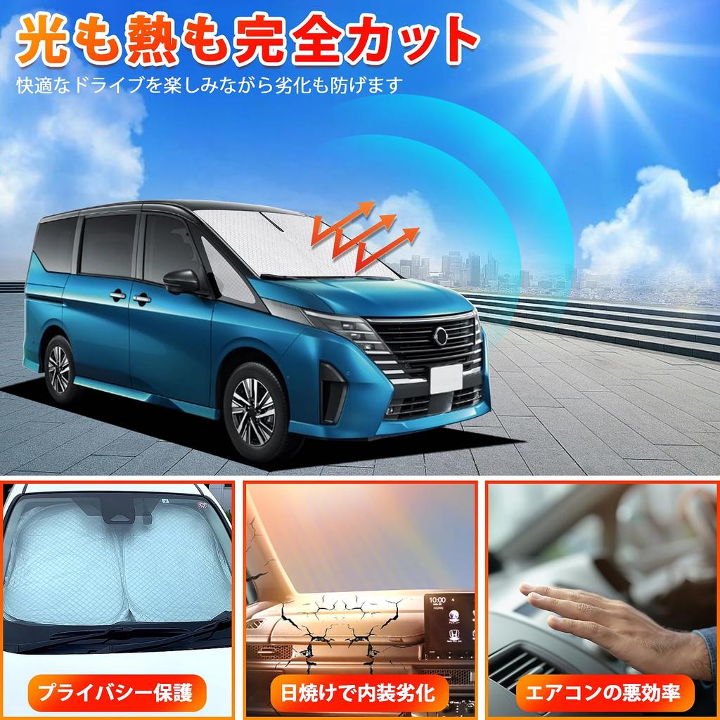 New Serena C28 Series Compatible with SERENA and NC28 This Windshield Sunshade Provides UV Light and Thermal Features a Sunshade with Fabric for UV