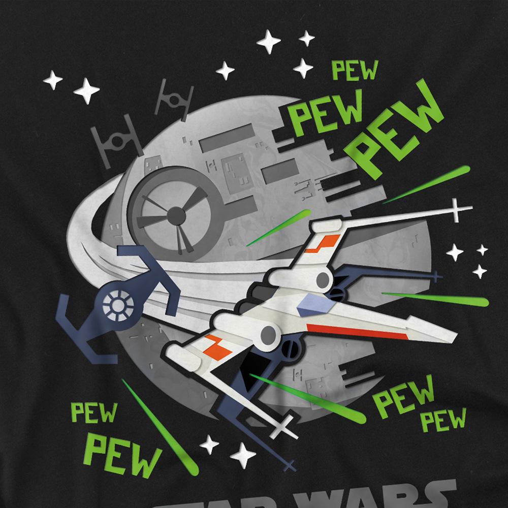 Star Wars Unisex Adult Pew Pew X-Wing T-Shirt