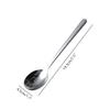 304 Stainless Steel Spoon, Long-handled Hammer-patterned Korean-style Round-head Spoon, Household Spoon, Soup Spoon