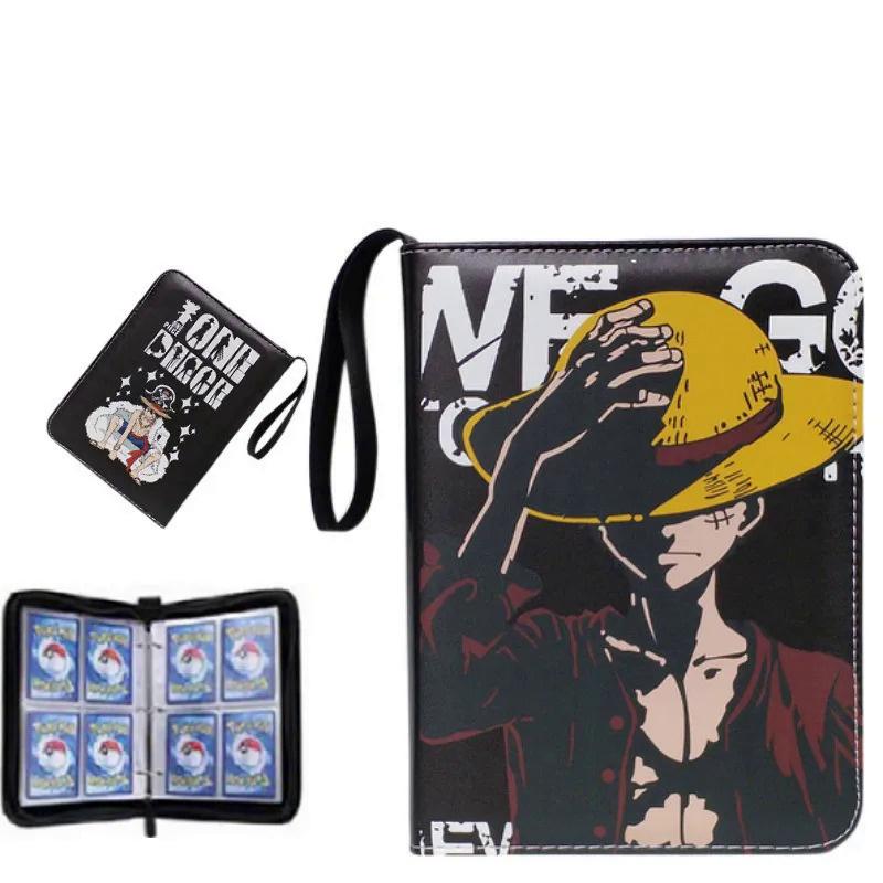 2x2 900pcs Cards Holder Anime Luffy ACE Zoro Game Binder Card Holder Zipper Album Book Capacity R SR TGR GP Collectibles Folder Kids