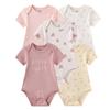 Pieces Baby Girls And Boys Bodysuit Short Sleeve Soft Cotton Baby Clothes 0-12 Months Newborn Cartoon Jumpsuit Clothing