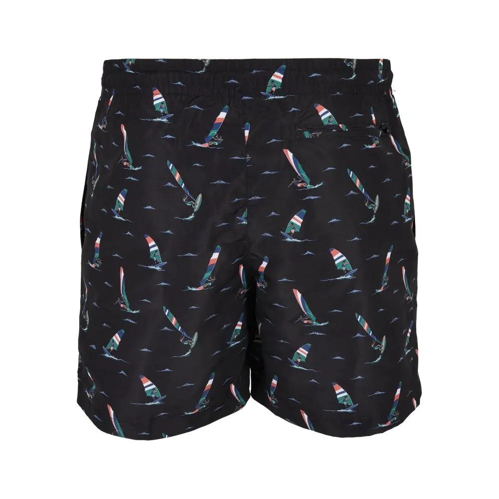 Urban Classics Mens Surf Print Swim Shorts