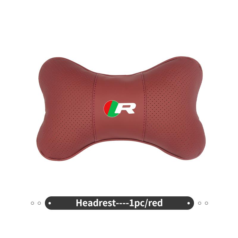 Leather Car Seat Headrest Lumbar Support Interior Accessories For Jaguar S-Type F-Type X-Type F-Pace I-Pace E-Pace XFR XKR HH2