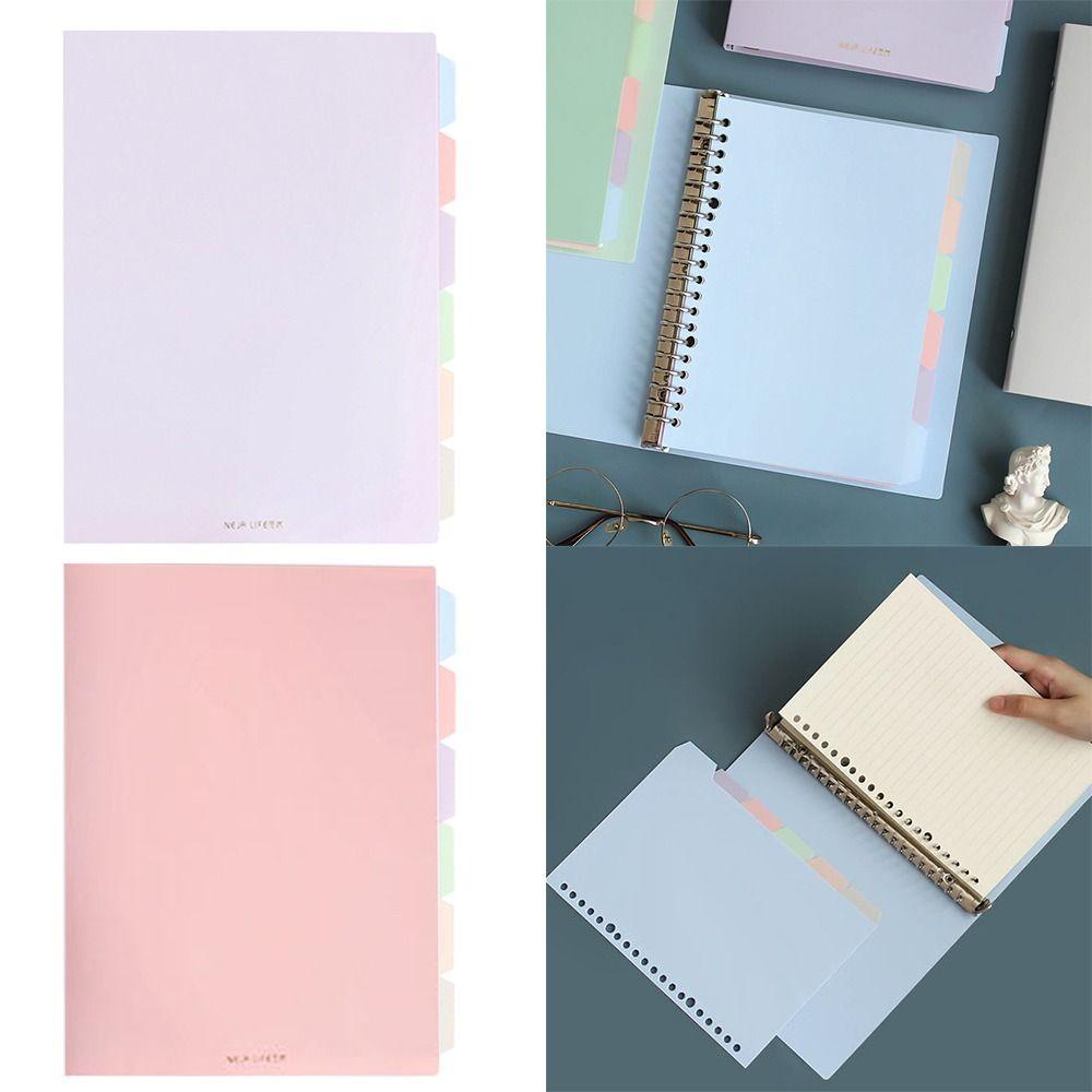 A5/B5 Color Binder Notebook Soft Student Notebooks New Student Stationery