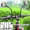 Shockproof Convex Bike Motorcycle Handlebar Mirror - 360° Rotatable Adjustable Wide Angle Rearview