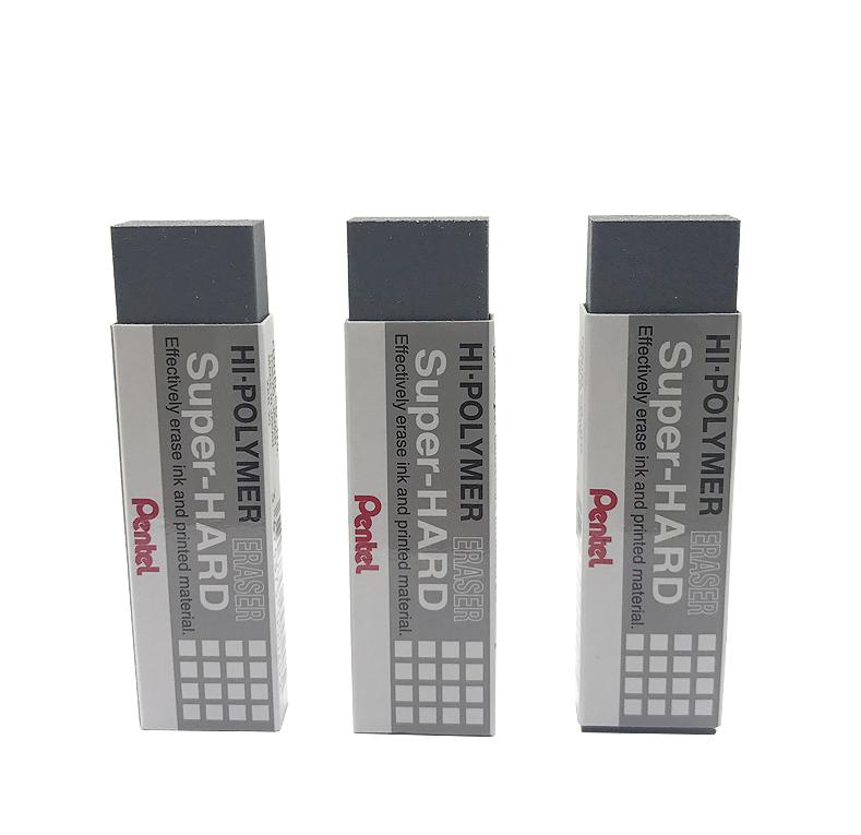 3 шт. Япония Pentel ZEB 20 Супертвердый ластик для чернил Hi-polymer Эффективно стирает чернила с печатных материалов Ластик для перьевой ручки