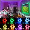 Светодиодная лента RGB 5050 для телевизора с 3 клавишами управления USB 5 В, светодиодная лента для подсветки телевизора, украшение для домашней вечеринки, гибкая лента