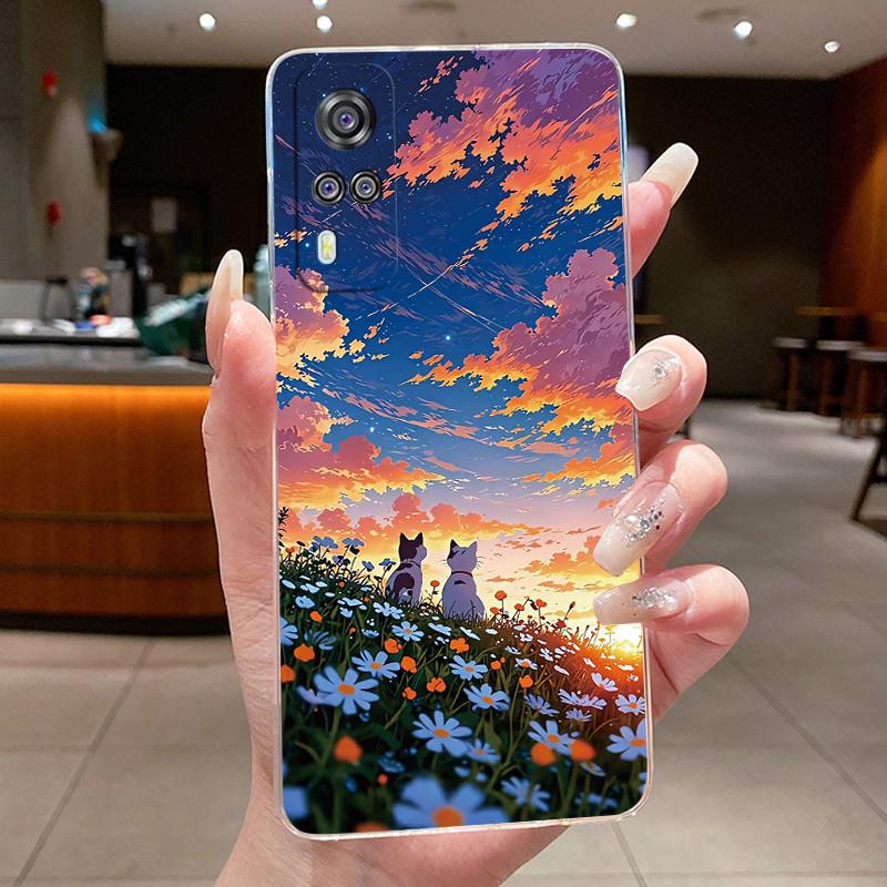 Чехол для vivo Y31 2021 Милый Крутой Мальчики Девочки Прозрачный Силиконовый Задний Чехол Для Vivo Y53S 4G Y31 Y51 Y51A Y 31 V2036 Чехол для Телефона