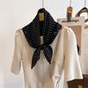 Women's Silk Square Scarf | High-End Korean-Style Neck Warmer Neck-Protecting Small Scarf – Perfect Autumn & Spring Ambience-Boosting Neckerchief