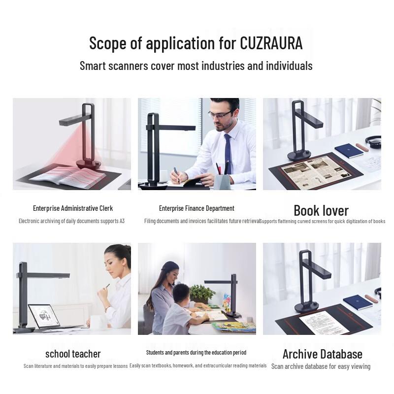 CZUR Aura Edu Smart A3 Сканер-документ-камера CN-вилка (адаптер в комплекте)