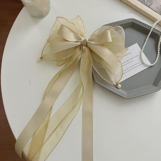 1/2 шт. женские заколки-банты для волос гладкие атласные заколки-банты с леопардовым принтом длинные хвосты аксессуары для волос