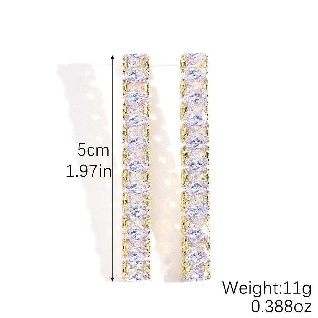 Exquisite Zircon Tassel Earrings: Luxurious, Unique Design for Women