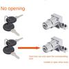 New Zinc Alloy Glass Door Lock Hardware Furniture Display Case Lock Security No punching Combination Lock Glass Cabinet