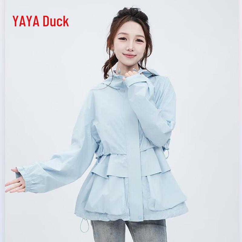 Yaya Women's Short Hooded Casual Windbreaker Jacket