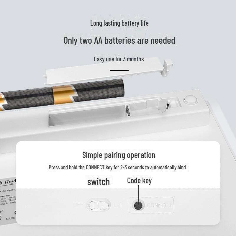 Беспроводная Bluetooth-клавиатура X5: Идеально подходит для Apple iPad, ноутбуков, мобильных телефонов и планшетов — совместимо с Magic Control.