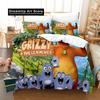 3D Print Fashion Grizzy and The Lemmings Bedding Set Boys Girls Twin Queen Full Size Duvet Cover Pillowcase Bed Adult Bedroom