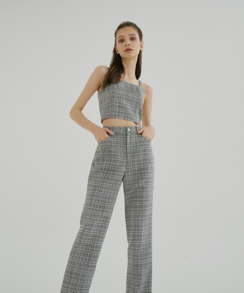 Прямые брюки MULLION из твида