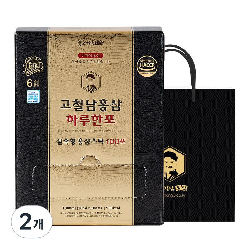 Gocheolnam Red Ginseng, One Packet a Day, Red Ginseng Stick, 1L, 2 Units