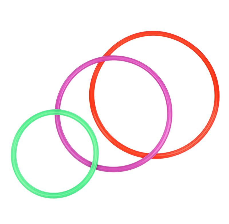 10Pcs Outdoor Funny Physical Training Sport Lattice Jump Rings Portable Football Soccer Speed Agility Training Rings