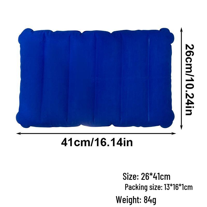 Автоматическая надувная подушка: Портативная уличная/домашняя поясничная и шейная поддержка для путешествий, офисного сна