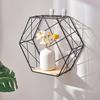 Wall Shelf Large-Capacity Storage Rack with Hexagonal Shape Art Display Stand Wall Mounted Shelf for Living