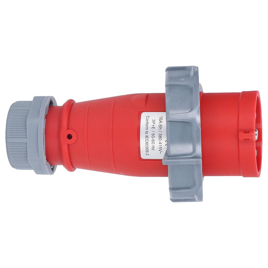 Industrial Connector IP67 Waterproof Concealed Mount Aviation Plug 4 Pin 3P+E AC 380415V 16A