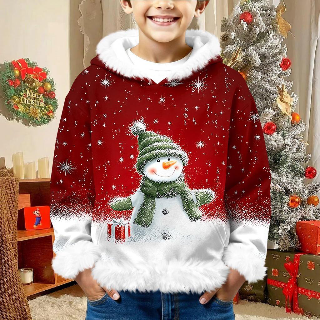 Children's Sweatshirt Girls Boys Long Sleeve Lightweight Casual Hoodie Loose Comfortable Sweatshirt