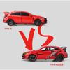 1/32 HONDA Civic Type R FK8 литой автомобиль модель игрушечный транспорт металлический имитация модель автомобиля звук свет коллекция детская игрушка подарок