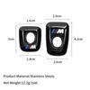 -4PCS Car Door Lock Latch Metal Auto Door Lock Pins Cover Front Rear Door Lock Knob Stickers Accessories For BMW X5 G05 2019-202