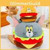 And Tom Jerry Giant Burger Plush Toy Creative Round Ball Kids Children Gift Doll
