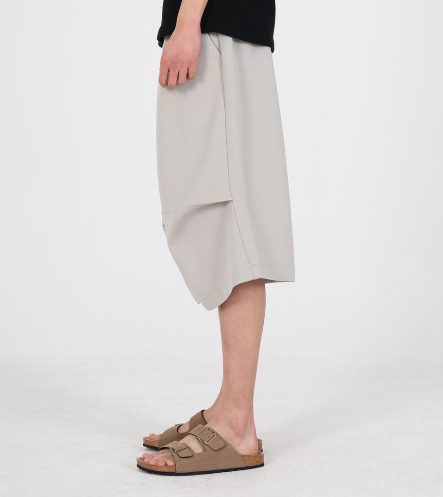 Beoteunseoul Essential Grey Sweat Shorts Pants (Light Grey)