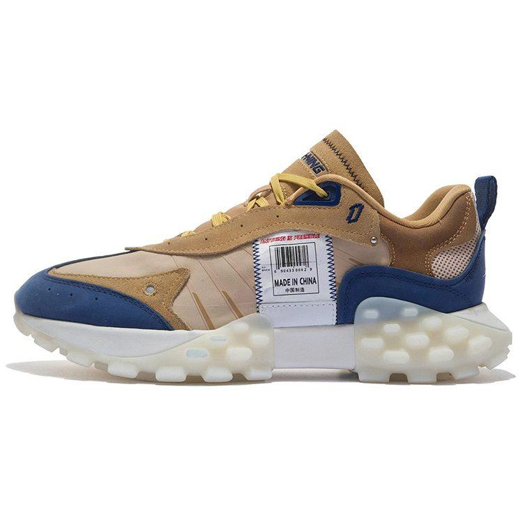Li Ning OVERLOAD Повседневная обувь Модная Низкая Спортивная Повседневная Обувь Мужская Темно-синяя AZGS033-3