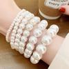 1 шт. Элегантный винтажный стиль АБС искусственный жемчуг бисерный набор браслетов